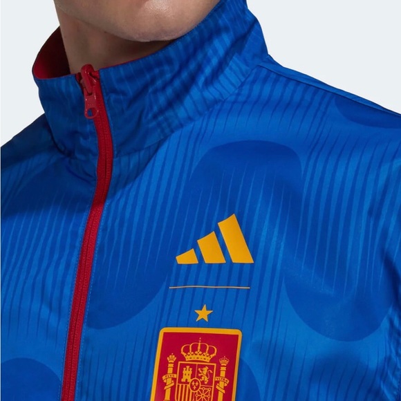 Adidas Spain 2022 World Cup Jacket Reversible Windbreaker Brand New Espana Tags - Picture 4 of 9